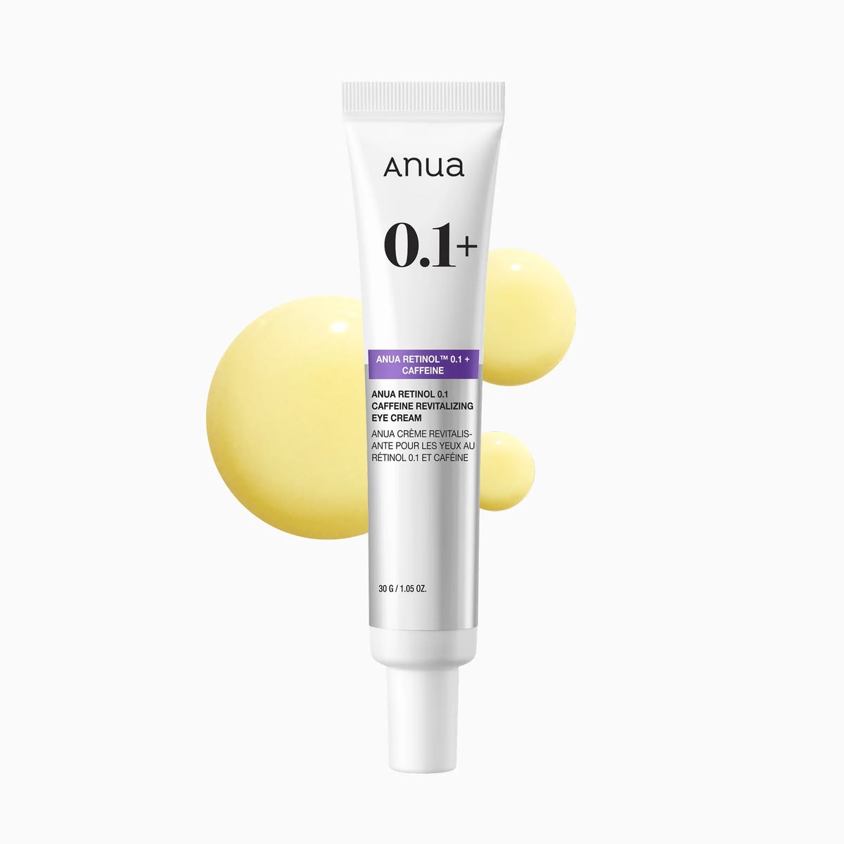Anua - Crema Contorno de Ojos Retinol 0.1 Caffeine Revitalizing Eye Cream