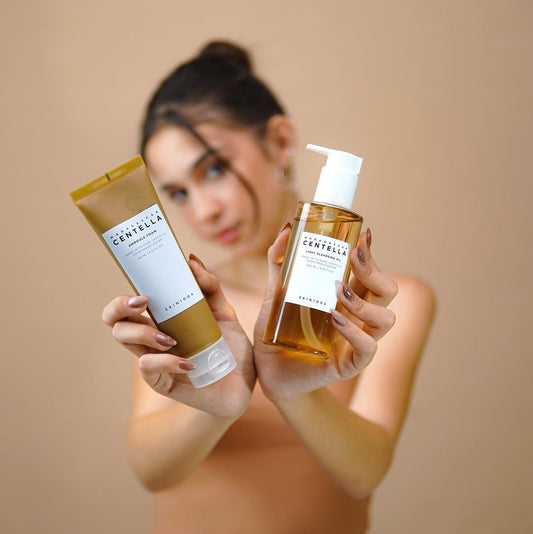 Skin1004 - Set de Aceite Limpiador y Espuma Limpiadora Madagascar Centella Double Cleansing Duo Set