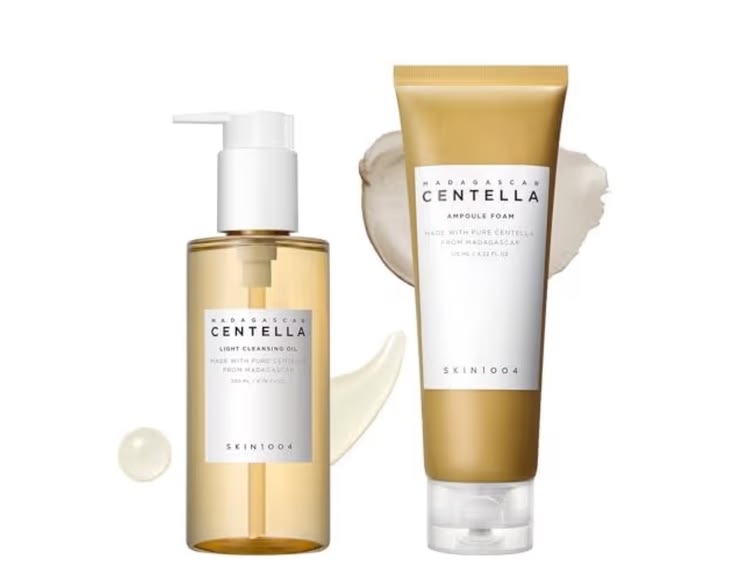 Skin1004 - Set de Aceite Limpiador y Espuma Limpiadora Madagascar Centella Double Cleansing Duo Set