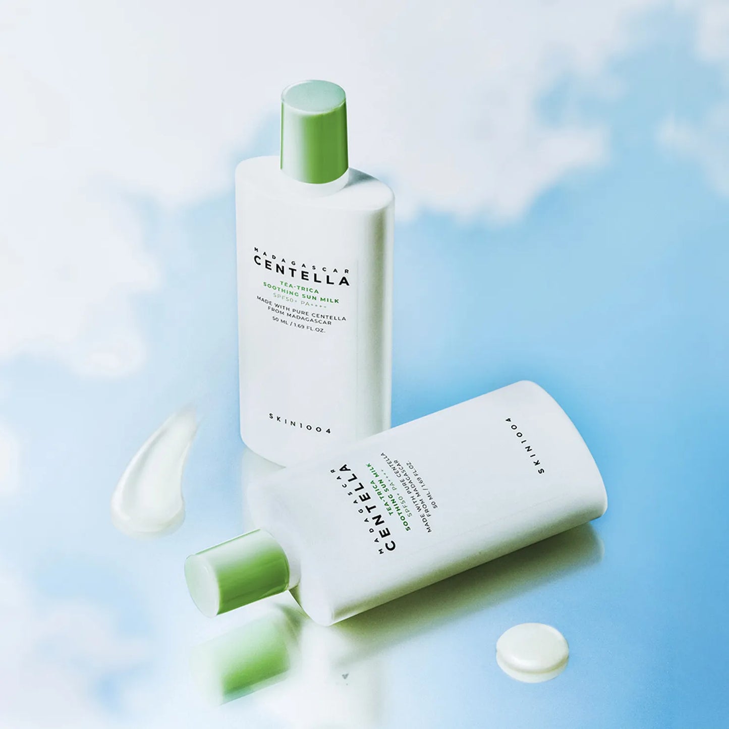 Skin1004 - Madagascar Centella Tea-Trica Soothing Sun Milk 2pcs Bundle Set