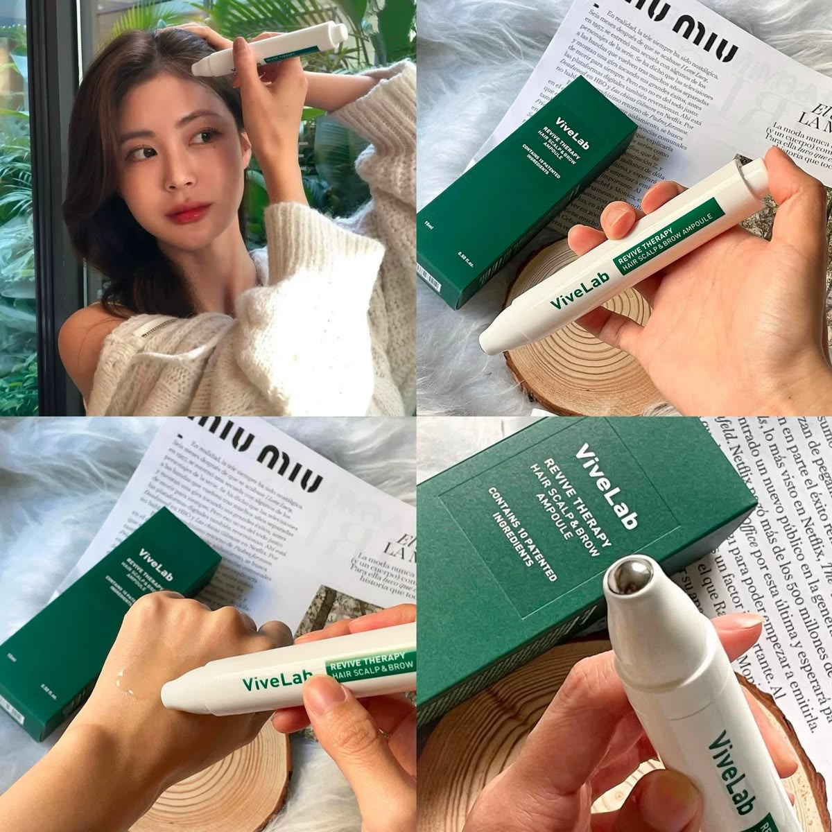 ViveLab - Tratamiento Capilar Revive Therapy Hair Scalp & Brow Ampoule
